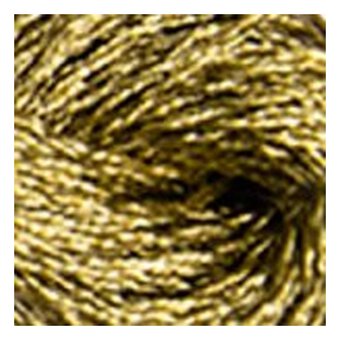 DMC Gold Metallic Cotton Pearl Thread Size 5 25m (5282)