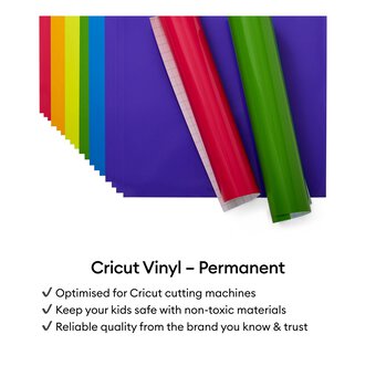 Cricut Medium Blue Permanent Premium Vinyl 12 x 48 Inches