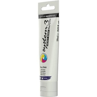 Daler-Rowney System3 Deep Violet Heavy Body Acrylic 59ml image number 3