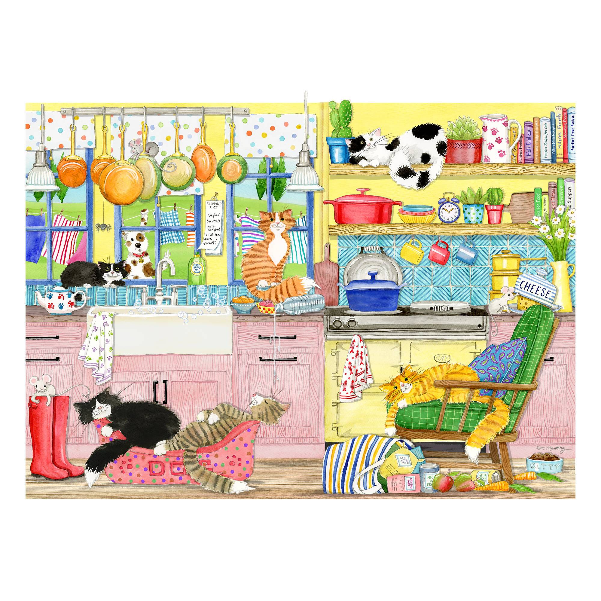 Gibsons Catastrophe Cottage Jigsaw Puzzle 500 Pieces 4 Pack Hobbycraft