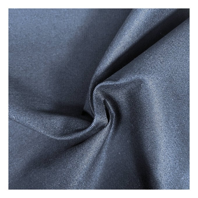 Navy Lightweight Drill Fabric by the Metre image number 1