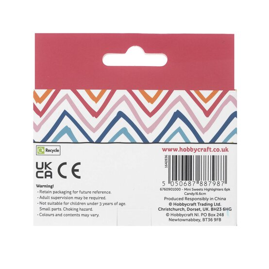 Mini Sweet Highlighters 6 Pack image number 3