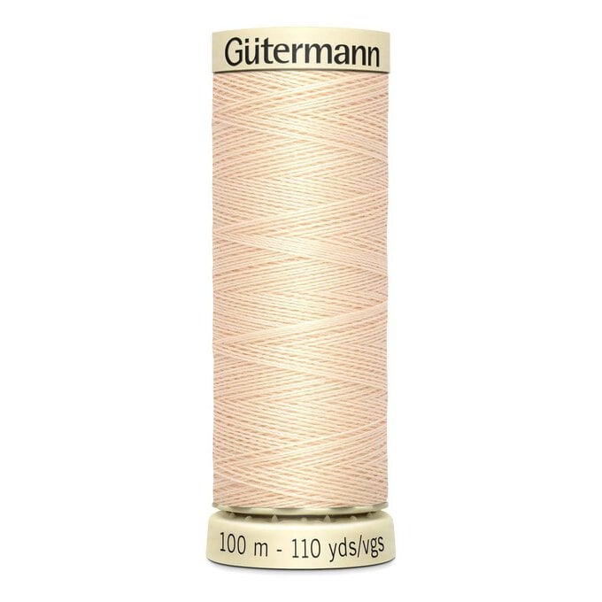 Gutermann Cream Sew All Thread 100m (5) image number 1