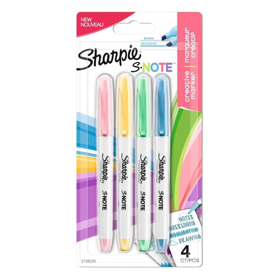 Sharpie S-Note Marker Pens 4 Pack image number 1