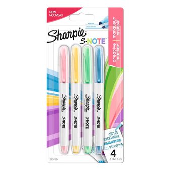 Sharpie S-Note Marker Pens 4 Pack