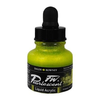 Daler-Rowney Genesis Green FW Pearlescent Liquid Acrylic 29.5ml