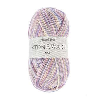 James C Brett Lavender Mix Stonewash DK Yarn 100g