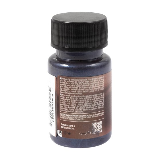 Cadence Navy Matte Metallic Paint 50ml image number 5