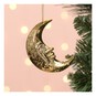 Hanging Gold Moon Decoration 7cm image number 1