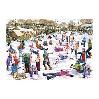 Falcon Snow Day Jigsaw Puzzle 1000 Pieces image number 2