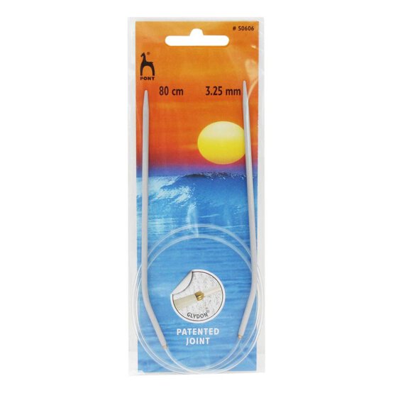 Pony Circular Knitting Needles 3.25mm x 80cm image number 2