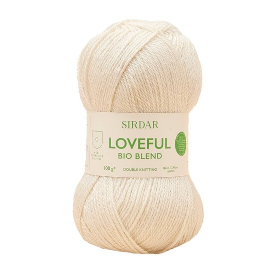 Sirdar Supercharged White Loveful Bio Blend Chunky 100g image number 1