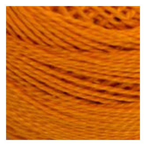 DMC Orange Pearl Cotton Thread on a Ball Size 8 80m (741) image number 2