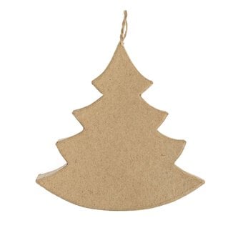 Mache Hanging Tree Decoration 9cm