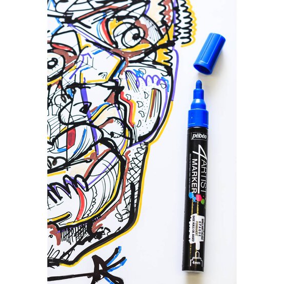 Pebeo 4Artist Basic Colour Markers Set 5 Pack image number 5