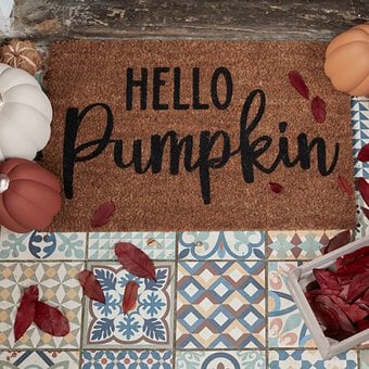 Cricut: How to Make a Custom Autumn Doormat