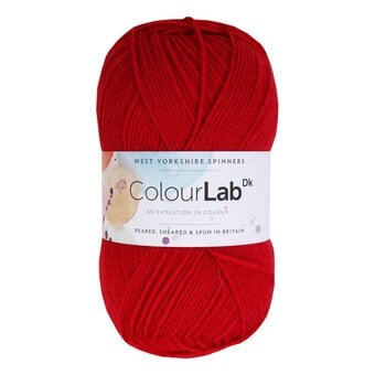 West Yorkshire Spinners Crimson Red ColourLab DK Yarn 100g