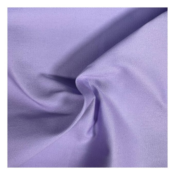 Lilac Lightweight Drill Fabric by the Metre image number 1