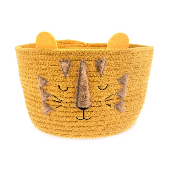 Lion Cotton Rope Basket 30cm x 18cm image number 1
