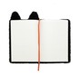 Fluffy Black Cat Halloween Notebook A5 image number 2