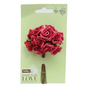 Red Polyfoam Wired Roses 12 Pack image number 2