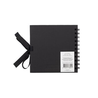 Spiral Bound Black Scrapbook 6 x 6 Inches