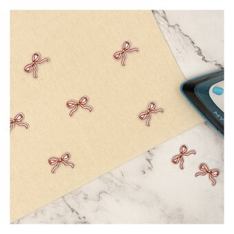Mini Pink Bow Iron-On Motifs 10 Pack