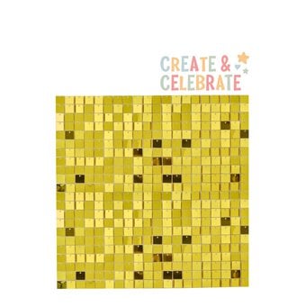 Create & Celebrate Gold Shimmer Wall Tiles 4 Pack