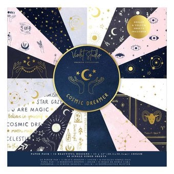 Violet Studio Cosmic Dreamer 12 x 12 Inches Paper Pad 48 Sheets