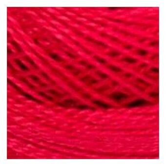 DMC Red Pearl Cotton Thread on a Ball Size 8 80m (321) image number 2