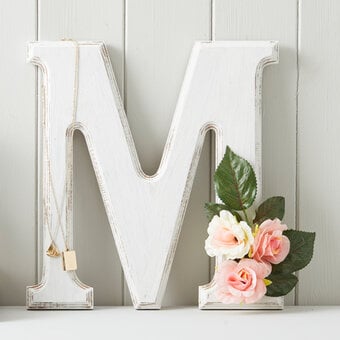 How to Make a Rustic Floral Letter