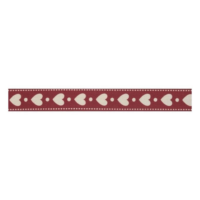 Red Heart Cotton Ribbon 15mm x 5m image number 1
