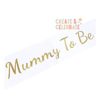 Create & Celebrate Gold Mummy to Be Sash