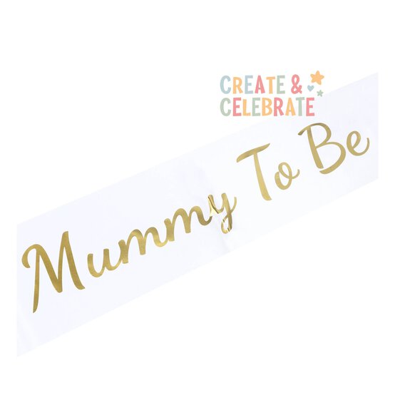 Create & Celebrate Gold Mummy to Be Sash image number 1