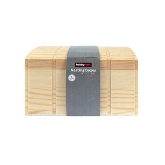 Wooden Nesting Boxes Set 3 Pack | Hobbycraft