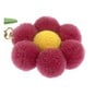 Pink Pom Pom Flower Keyring image number 3