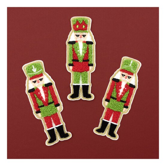 Nutcracker Iron-On Patches 3 Pack  image number 1