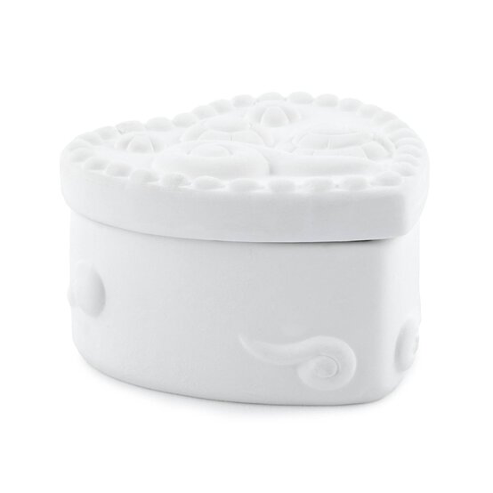 Paint Your Own Heart Trinket Set 10cm x 10cm x 6cm image number 1