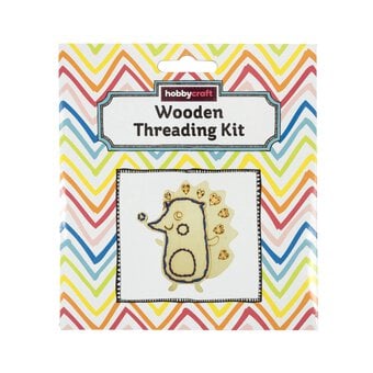 Hedgehog Wooden Threading Kit