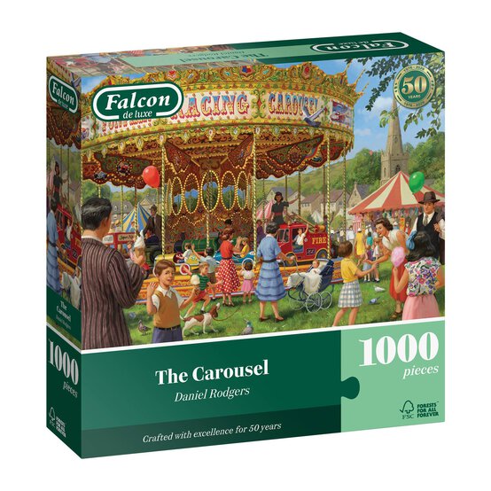 Falcon The Carousel Jigsaw Puzzle 1000 Pieces image number 1