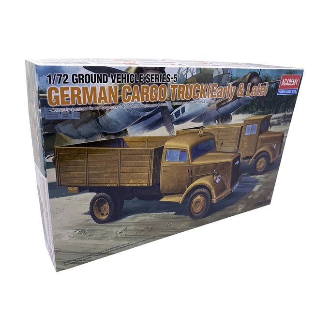Academy German Cargo Truck Model Kit 1:72 image number 1