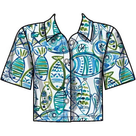 New Look Women&rsquo;s Top and Skirt Sewing Pattern N6697 image number 4