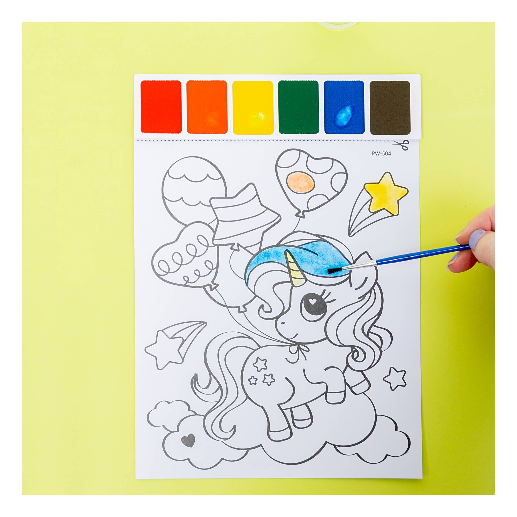 Unicorn Paint with Water Picture 2 Pack Hobbycraft