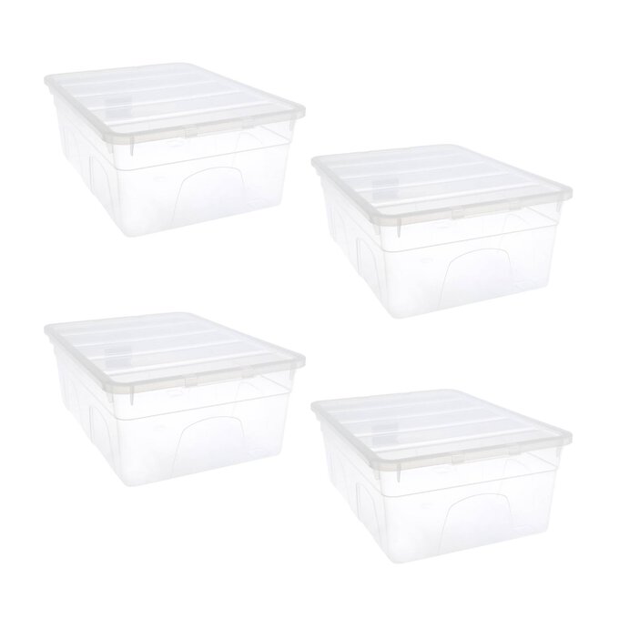Small Plastic Lidded Storage Box - 11 Litre