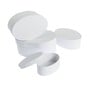 White Mache Oval Nesting Boxes 4 Pack image number 1