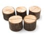 Mini Log Place Card Holders 5 Pack image number 1