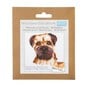 Trimits Border Terrier Mini Cross Stitch Kit 13cm x 13cm image number 1