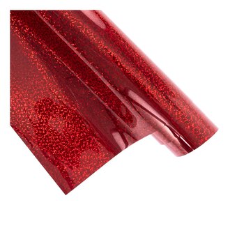 Red Holographic Sparkle Heat Transfer Vinyl Sheets By Craftables