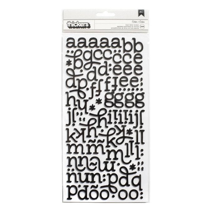 Eclair Foam Letter Thickers Stickers 244 Pieces image number 1