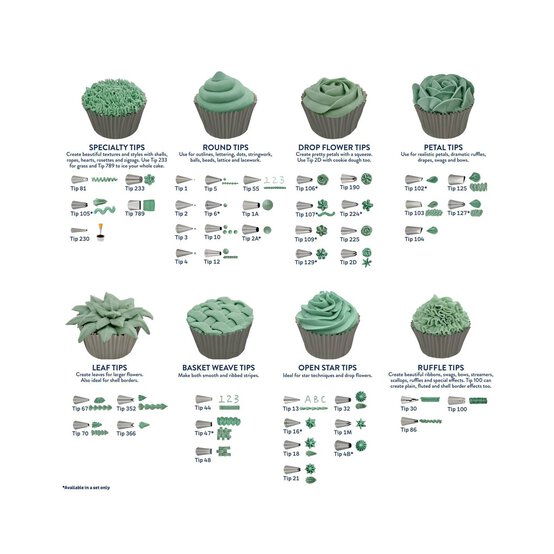 Whisk Border Tip Set 4 Pack image number 10